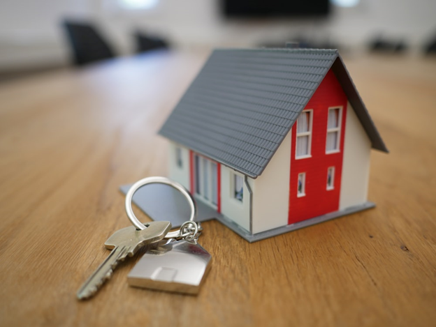 A house model along with keys